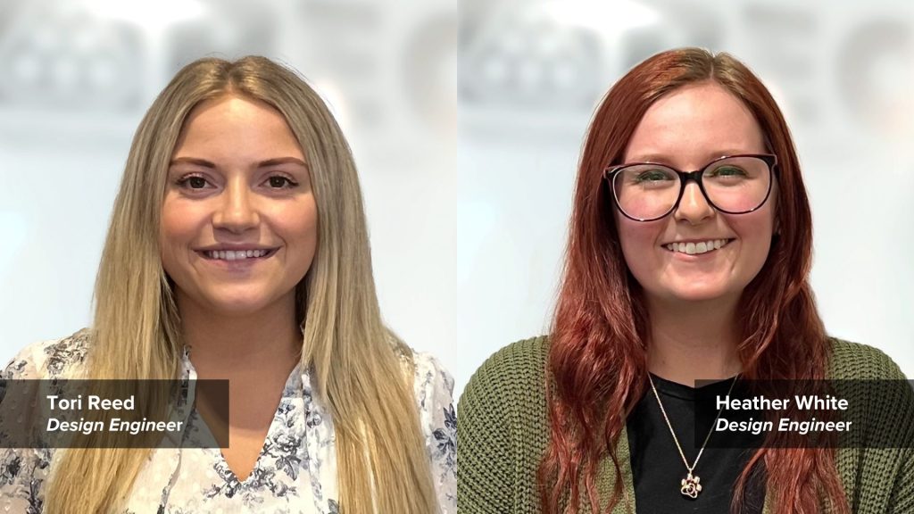 Photo of engineers Tori Reed and Heather White