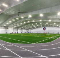 Indoor track lanes