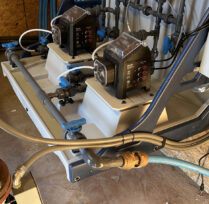 Close up of new pump station