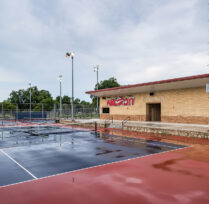 Right view of tennis courts