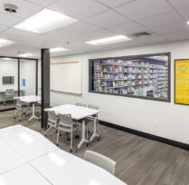Study area inside library