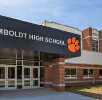 Exterior of high school