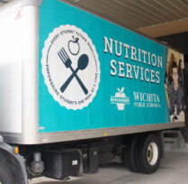 Close up of Nutritional Services truck