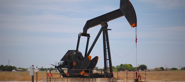 Black west Texas pumping unit. An example of upstream energy.