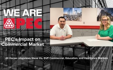 We Are PEC title card showing Steve Vo sitting at a table