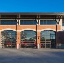 Exterior of 3 Apparatus bays Station 2