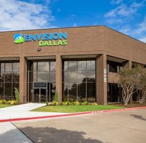 Exterior brick building of Envision Dallas