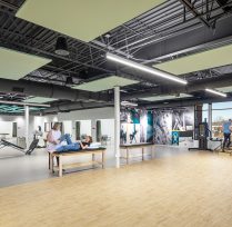Large room with wellness machines
