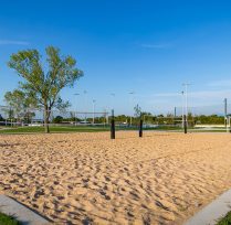 Sand volleyball courts