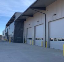 Back of building showing truck entrance