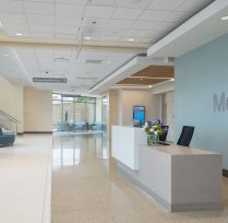Main entrance with reception desk