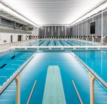 Close view of swimming pool