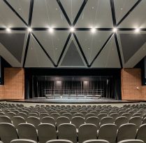 Close view of auditorium from seats