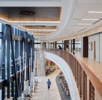 Main hospital entryway from second floor