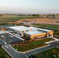 Aerial view of Windsor police station