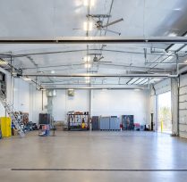 Side of substation garage