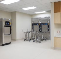 Lab area with two table and equipment