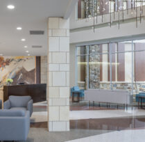 Lobby area chairs and couches